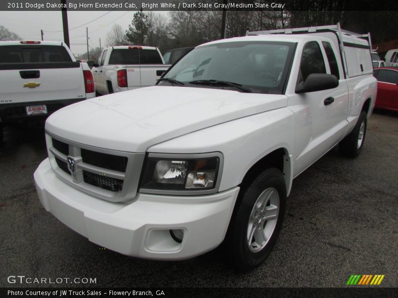 Bright White / Dark Slate Gray/Medium Slate Gray 2011 Dodge Dakota Big Horn Extended Cab