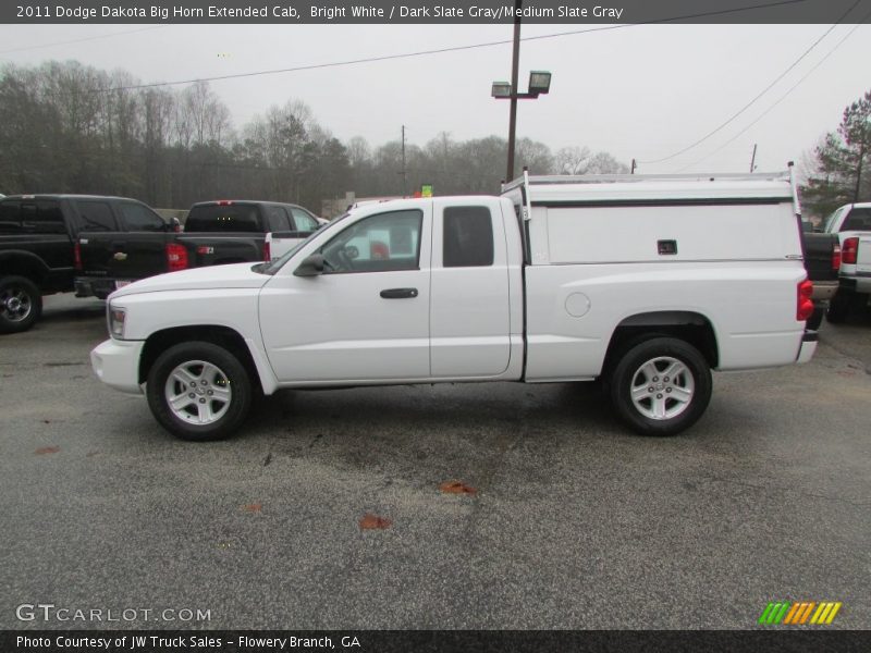 Bright White / Dark Slate Gray/Medium Slate Gray 2011 Dodge Dakota Big Horn Extended Cab