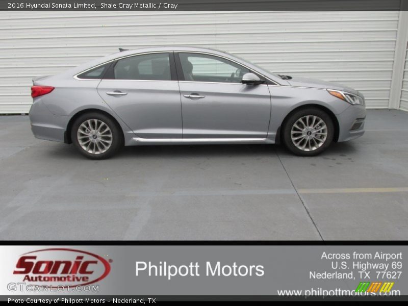 Shale Gray Metallic / Gray 2016 Hyundai Sonata Limited