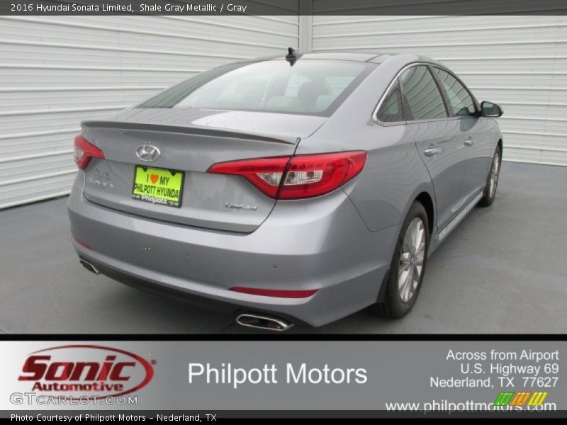 Shale Gray Metallic / Gray 2016 Hyundai Sonata Limited