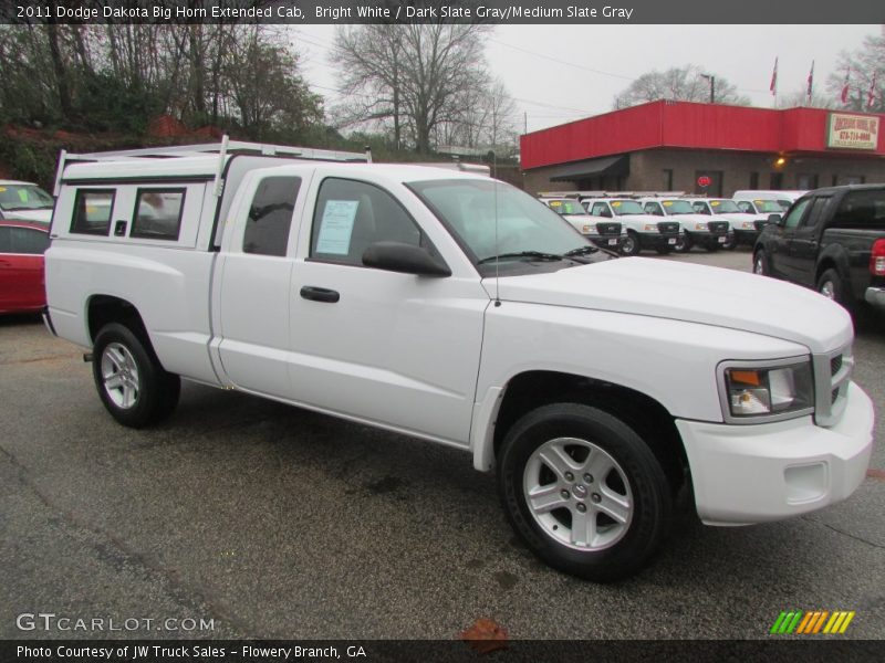 Bright White / Dark Slate Gray/Medium Slate Gray 2011 Dodge Dakota Big Horn Extended Cab