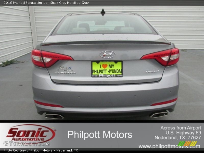 Shale Gray Metallic / Gray 2016 Hyundai Sonata Limited