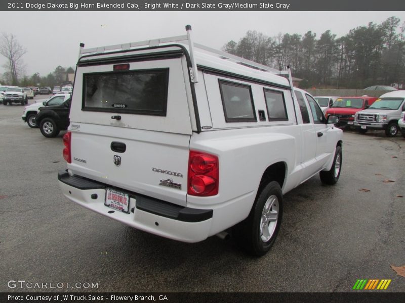 Bright White / Dark Slate Gray/Medium Slate Gray 2011 Dodge Dakota Big Horn Extended Cab