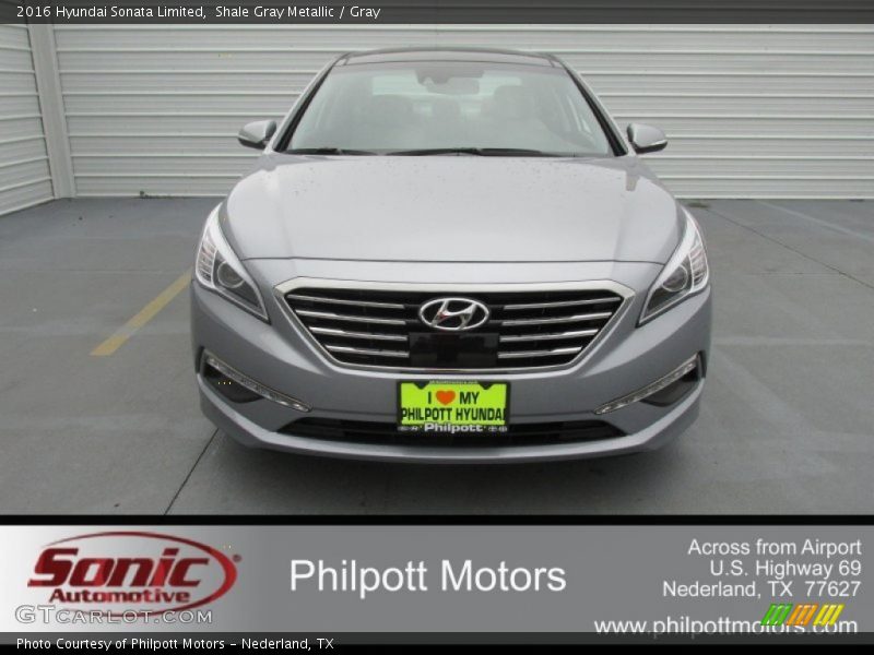 Shale Gray Metallic / Gray 2016 Hyundai Sonata Limited