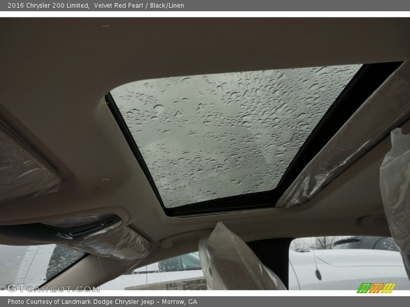 Velvet Red Pearl / Black/Linen 2016 Chrysler 200 Limited