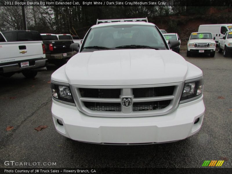 Bright White / Dark Slate Gray/Medium Slate Gray 2011 Dodge Dakota Big Horn Extended Cab
