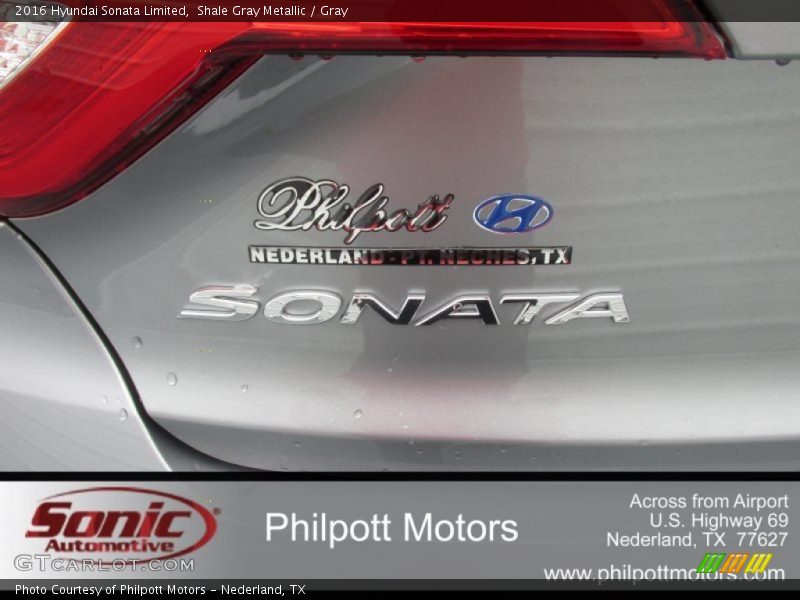 Shale Gray Metallic / Gray 2016 Hyundai Sonata Limited