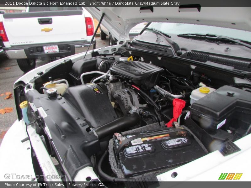 Bright White / Dark Slate Gray/Medium Slate Gray 2011 Dodge Dakota Big Horn Extended Cab