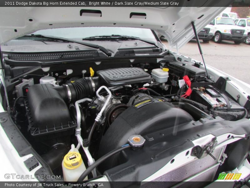 Bright White / Dark Slate Gray/Medium Slate Gray 2011 Dodge Dakota Big Horn Extended Cab