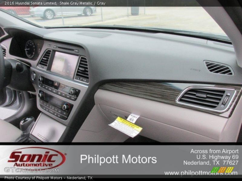 Shale Gray Metallic / Gray 2016 Hyundai Sonata Limited