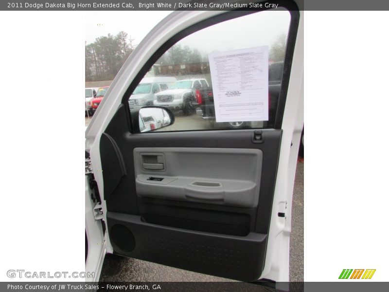Bright White / Dark Slate Gray/Medium Slate Gray 2011 Dodge Dakota Big Horn Extended Cab