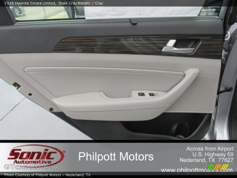 Shale Gray Metallic / Gray 2016 Hyundai Sonata Limited