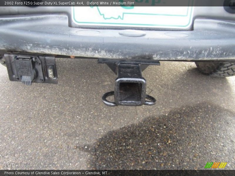 Oxford White / Medium Flint 2002 Ford F250 Super Duty XL SuperCab 4x4