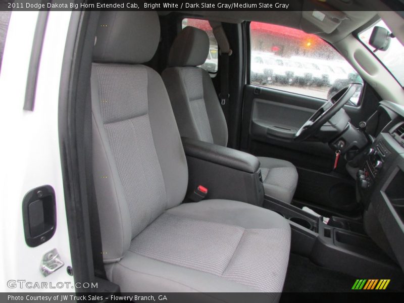 Bright White / Dark Slate Gray/Medium Slate Gray 2011 Dodge Dakota Big Horn Extended Cab
