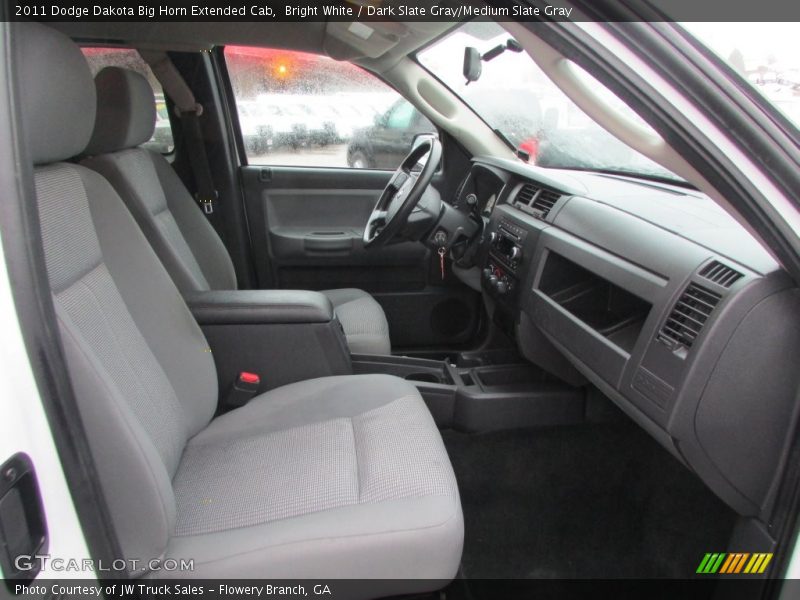 Bright White / Dark Slate Gray/Medium Slate Gray 2011 Dodge Dakota Big Horn Extended Cab
