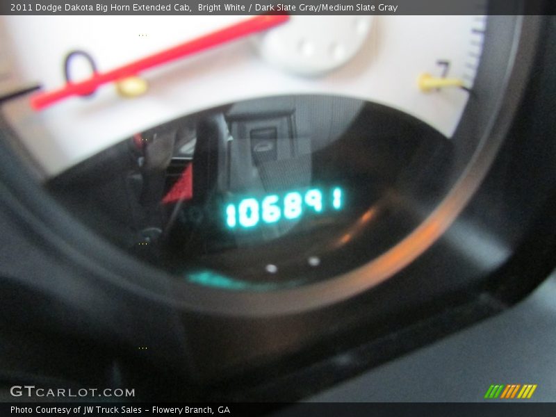 Bright White / Dark Slate Gray/Medium Slate Gray 2011 Dodge Dakota Big Horn Extended Cab