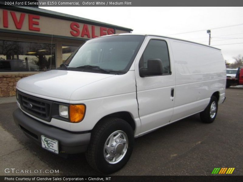 Oxford White / Medium Flint 2004 Ford E Series Van E150 Commercial