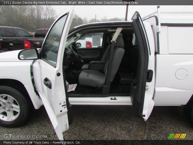Bright White / Dark Slate Gray/Medium Slate Gray 2011 Dodge Dakota Big Horn Extended Cab