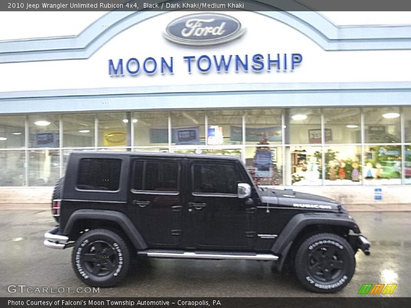Black / Dark Khaki/Medium Khaki 2010 Jeep Wrangler Unlimited Rubicon 4x4