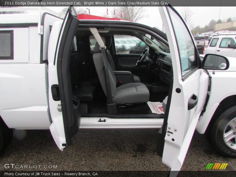 Bright White / Dark Slate Gray/Medium Slate Gray 2011 Dodge Dakota Big Horn Extended Cab
