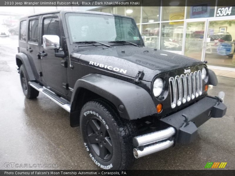 Black / Dark Khaki/Medium Khaki 2010 Jeep Wrangler Unlimited Rubicon 4x4