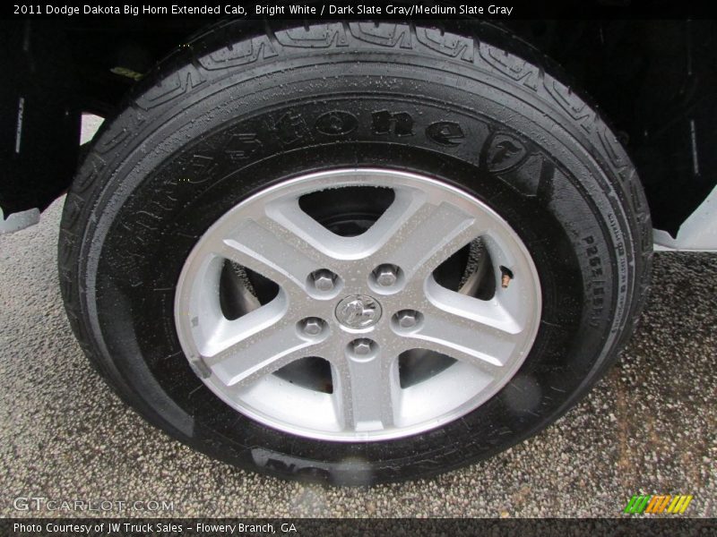 Bright White / Dark Slate Gray/Medium Slate Gray 2011 Dodge Dakota Big Horn Extended Cab