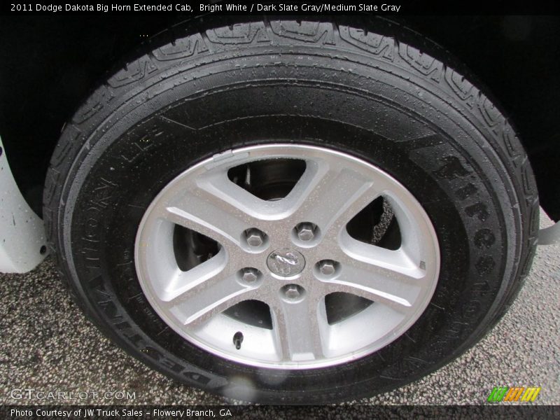Bright White / Dark Slate Gray/Medium Slate Gray 2011 Dodge Dakota Big Horn Extended Cab