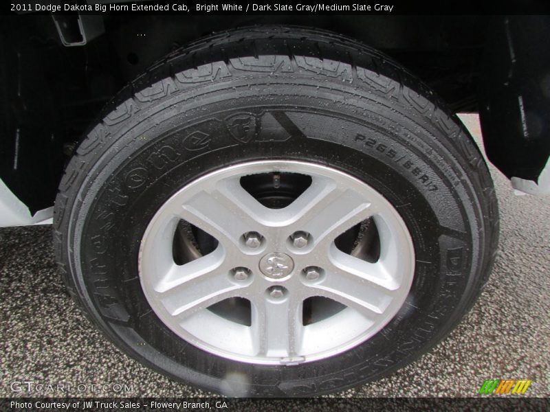 Bright White / Dark Slate Gray/Medium Slate Gray 2011 Dodge Dakota Big Horn Extended Cab