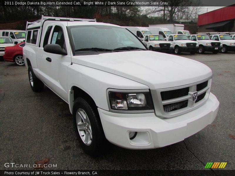 Bright White / Dark Slate Gray/Medium Slate Gray 2011 Dodge Dakota Big Horn Extended Cab