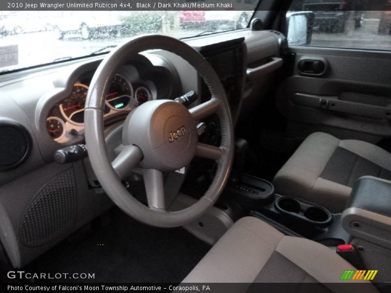 Black / Dark Khaki/Medium Khaki 2010 Jeep Wrangler Unlimited Rubicon 4x4
