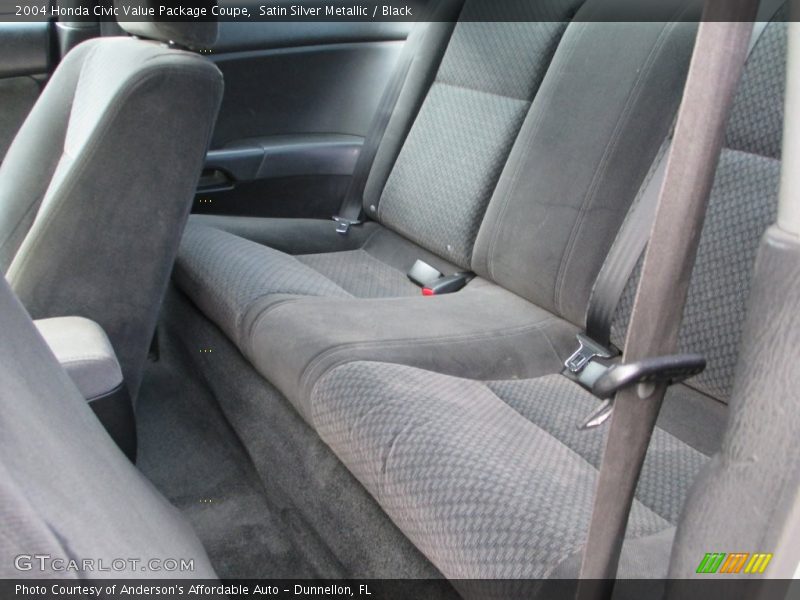 Satin Silver Metallic / Black 2004 Honda Civic Value Package Coupe