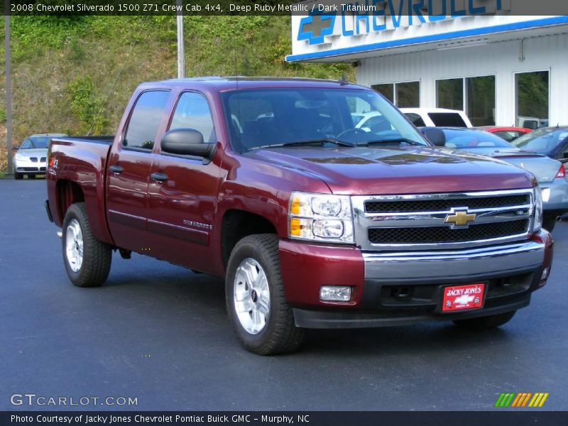 Deep Ruby Metallic / Dark Titanium 2008 Chevrolet Silverado 1500 Z71 Crew Cab 4x4