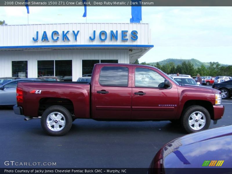 Deep Ruby Metallic / Dark Titanium 2008 Chevrolet Silverado 1500 Z71 Crew Cab 4x4