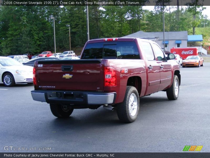 Deep Ruby Metallic / Dark Titanium 2008 Chevrolet Silverado 1500 Z71 Crew Cab 4x4