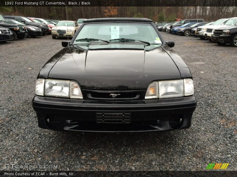 Black / Black 1992 Ford Mustang GT Convertible