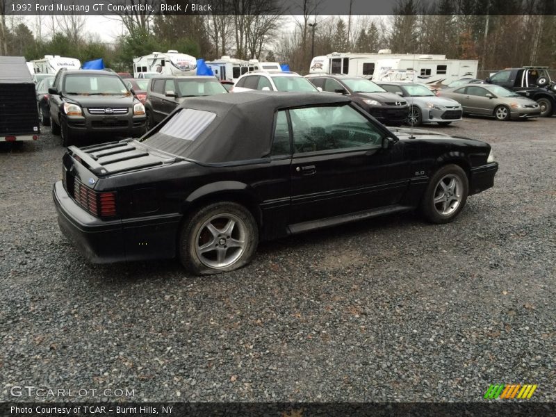 Black / Black 1992 Ford Mustang GT Convertible