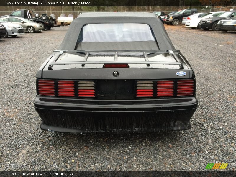 Black / Black 1992 Ford Mustang GT Convertible