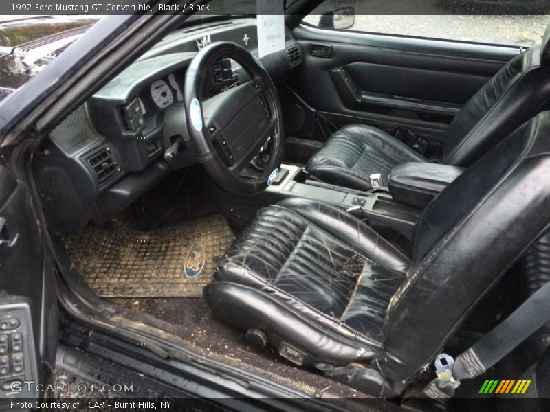 Black / Black 1992 Ford Mustang GT Convertible