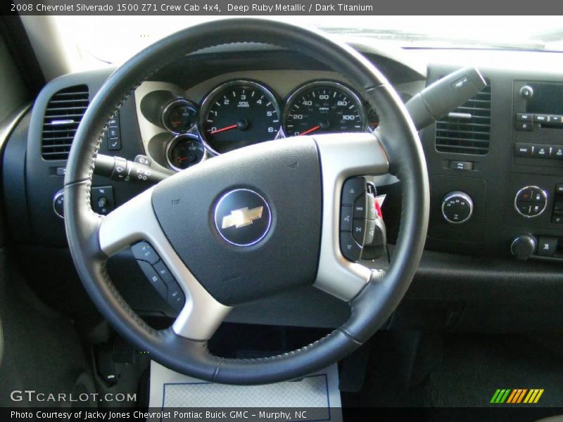 Deep Ruby Metallic / Dark Titanium 2008 Chevrolet Silverado 1500 Z71 Crew Cab 4x4