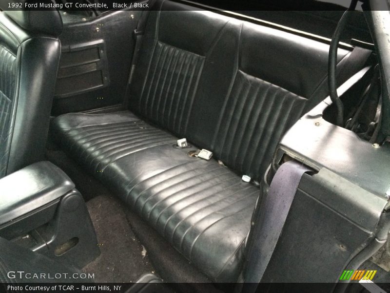 Black / Black 1992 Ford Mustang GT Convertible