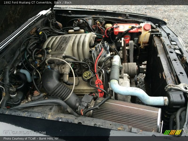 Black / Black 1992 Ford Mustang GT Convertible