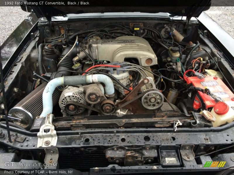 Black / Black 1992 Ford Mustang GT Convertible