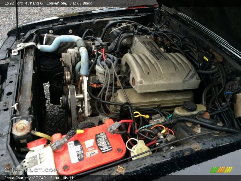 Black / Black 1992 Ford Mustang GT Convertible