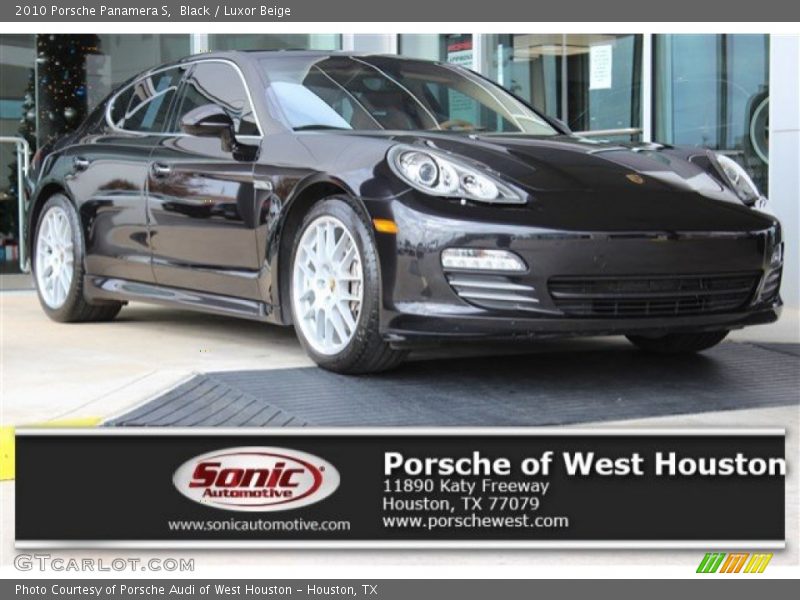 Black / Luxor Beige 2010 Porsche Panamera S