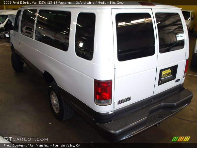 Oxford White / Medium Flint Grey 2006 Ford E Series Van E350 XLT 15 Passenger