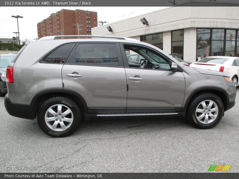 Titanium Silver / Black 2012 Kia Sorento LX AWD