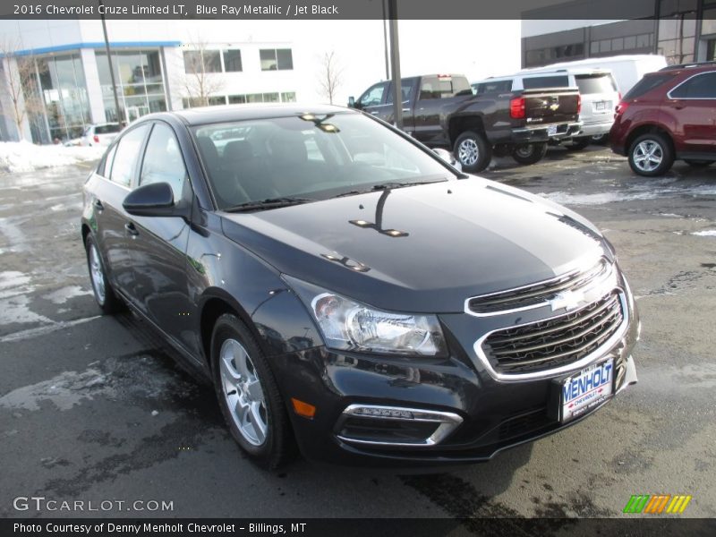 Blue Ray Metallic / Jet Black 2016 Chevrolet Cruze Limited LT