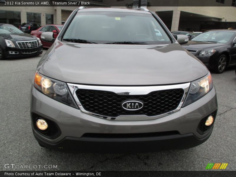 Titanium Silver / Black 2012 Kia Sorento LX AWD