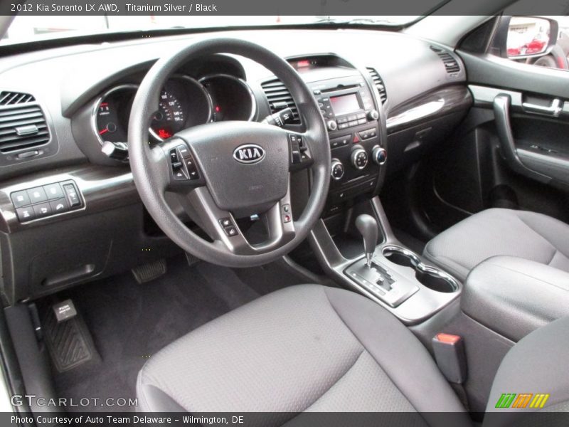 Titanium Silver / Black 2012 Kia Sorento LX AWD