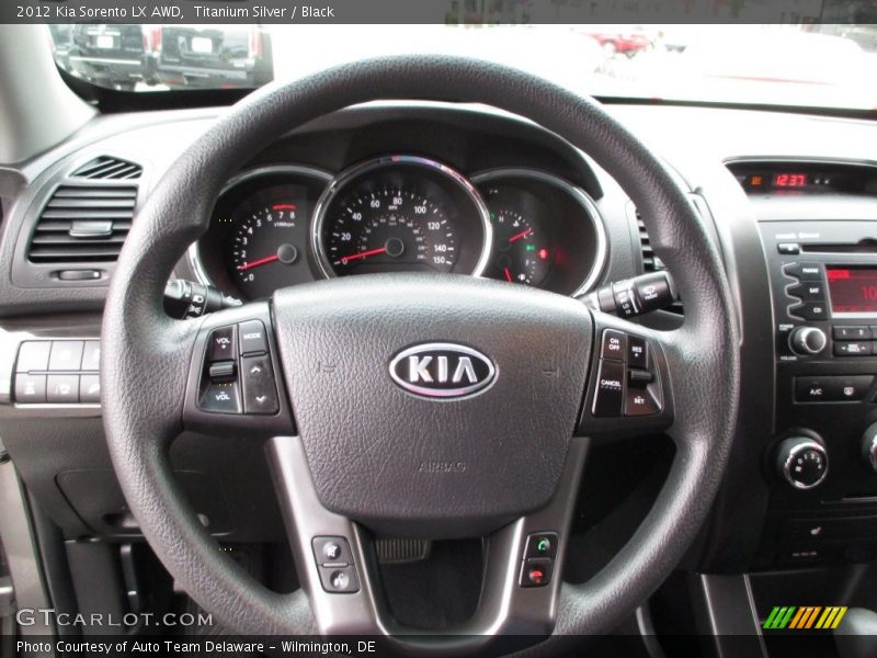Titanium Silver / Black 2012 Kia Sorento LX AWD